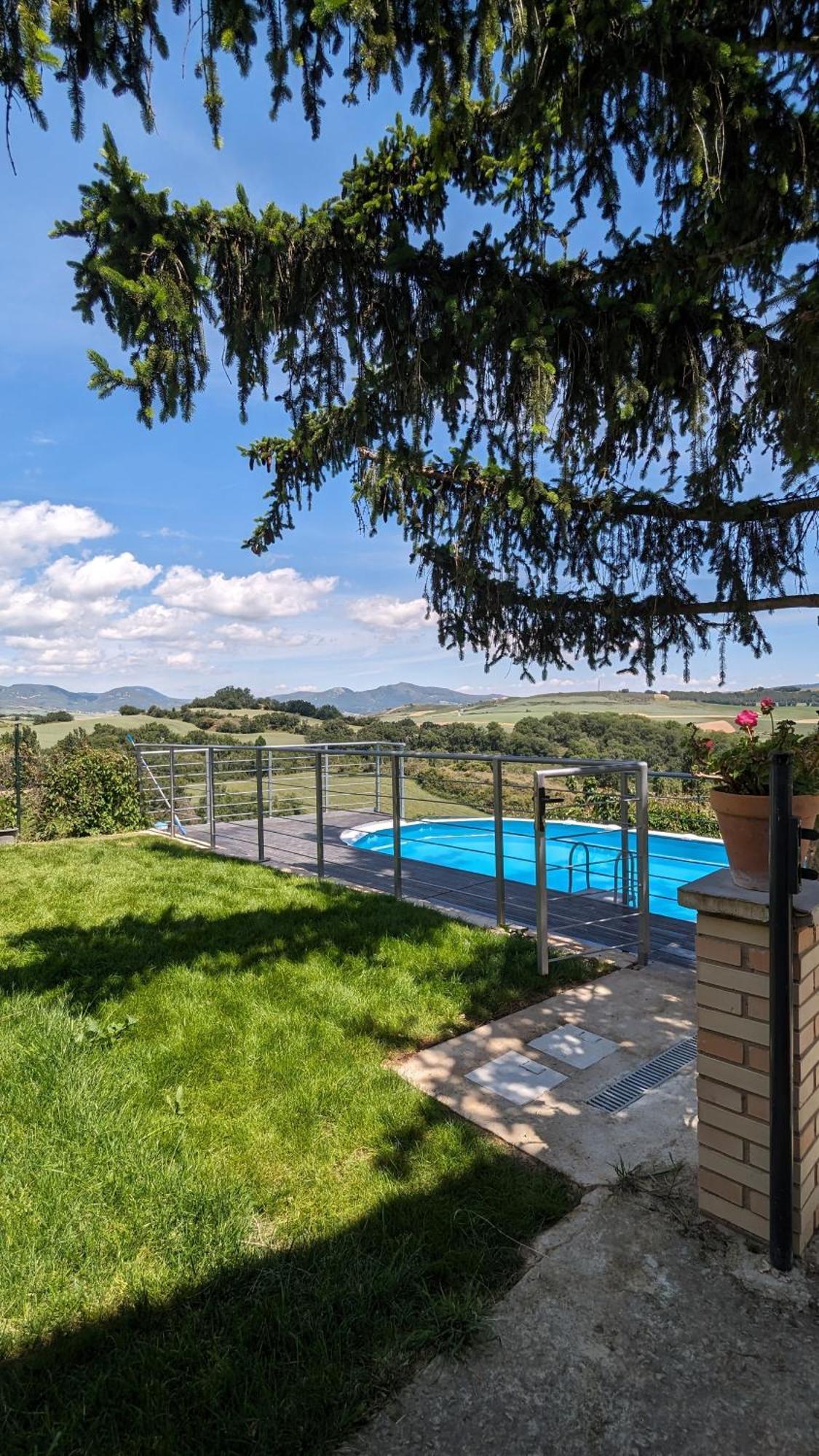 Casa Albaitar Con Piscina Y Sala De Juegos Azcona Bagian luar foto